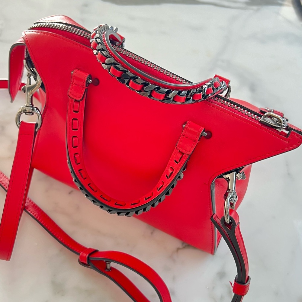 ELENA GHISELLINI Mini Red Leather
Crossbody Bag